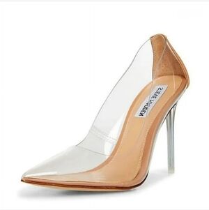 Steve Madden Vala Transparent Pointed Stilettos